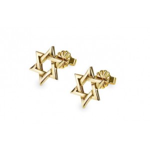 Rafael Jewelry Designer 14k Yellow Gold Star of David Stud Earrings Default Category