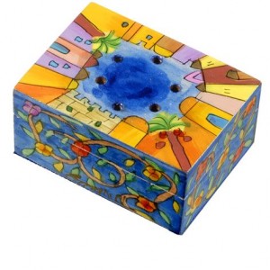 Yair Emanuel Havdalah Spice Box with Western Wall Design (Includes Cloves) Default Category