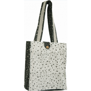 Black and White Thick Pomegranate Book Bag by Yair Emanuel Israeli Souvenirs