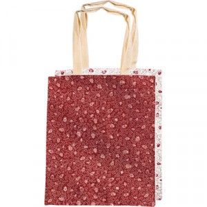 Two-Sided Pomegranate Yair Emanuel Simple Bag in Red and White Israeli Souvenirs