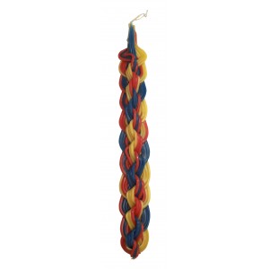Galilee Style Candles Havdalah Candle with Three Dimensional Braids Shabbat