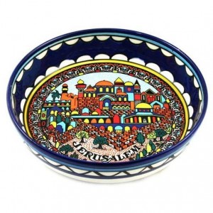 Armenian Ceramic Jerusalem Design Bowl Armenian Ceramics